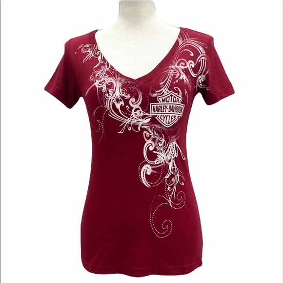 Harley-Davidson Tops - Harley-Davidson Short Sleeve Ladies Tee Shirt Size XS